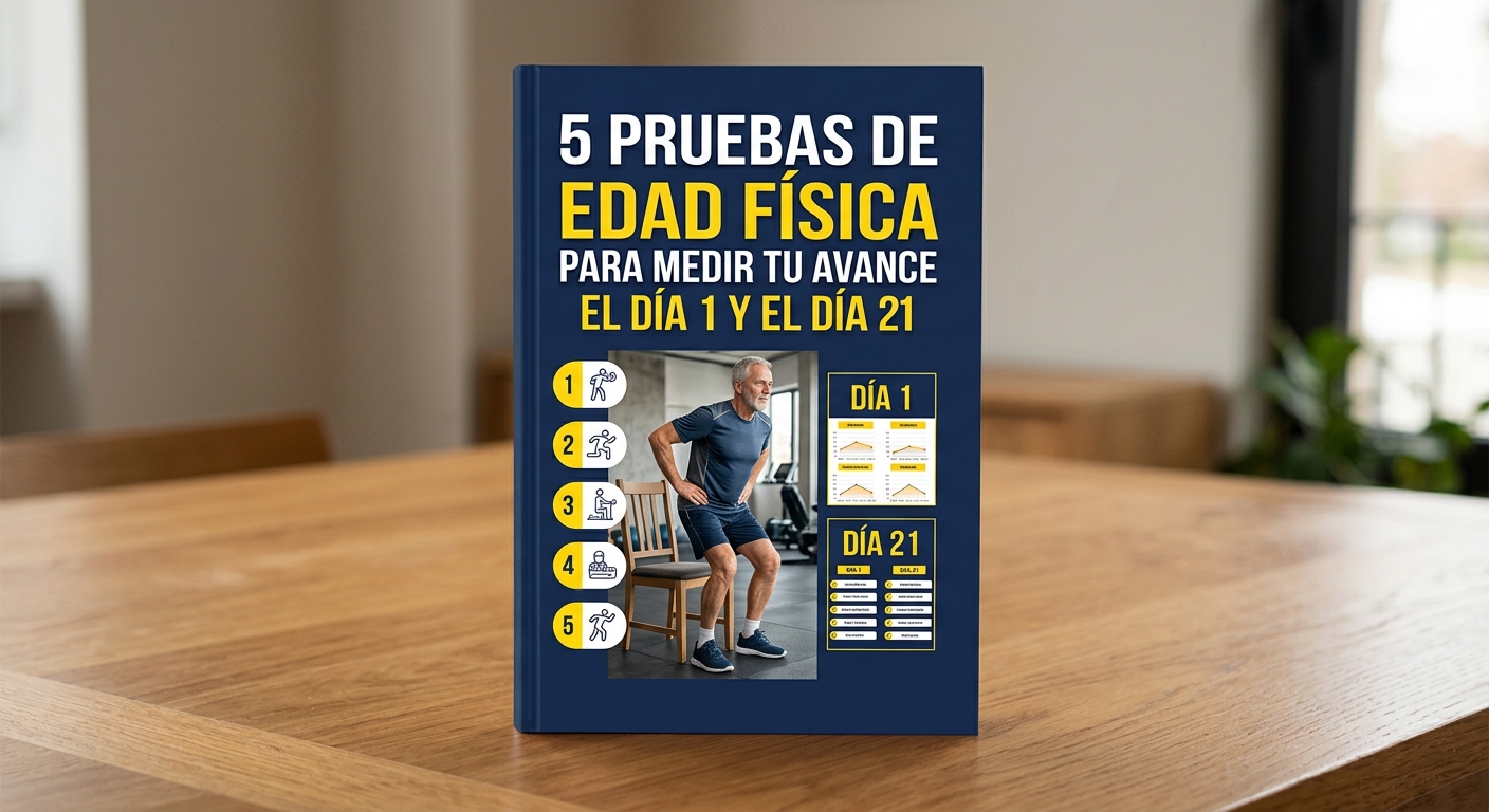 Mockup del bono 5 Pruebas de Edad Física
