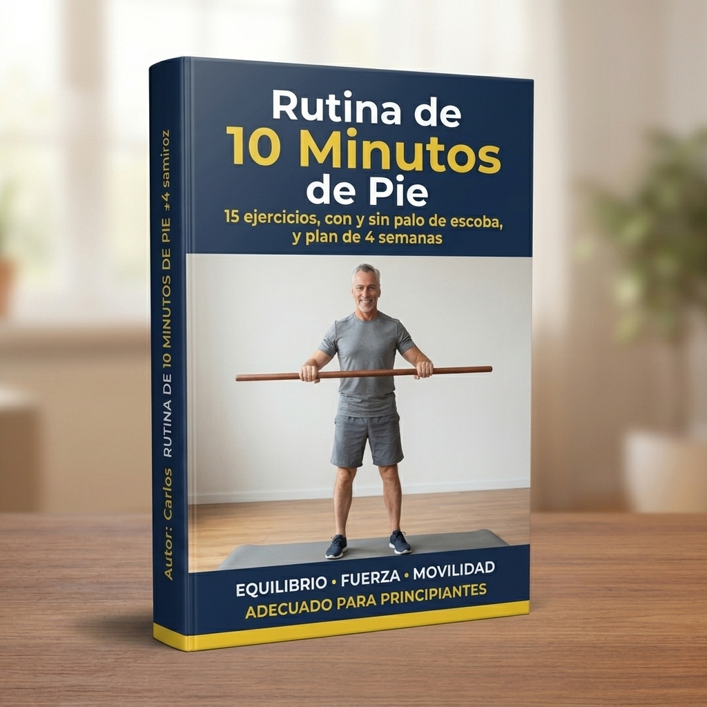Mockup del bono Rutina de 10 Minutos de Pie